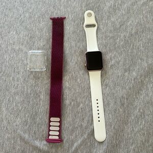 Apple Watch SERIES 3 42 mm aluminum gold case - GPS + LTE- EXCELLENT CONDITION